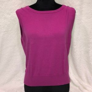 Cable and gauge XL cotton tank top purple